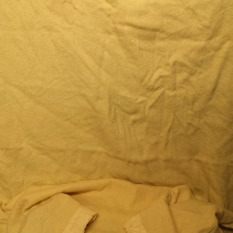 Single Soft Warm Yellow Wool Blanket Bedspread