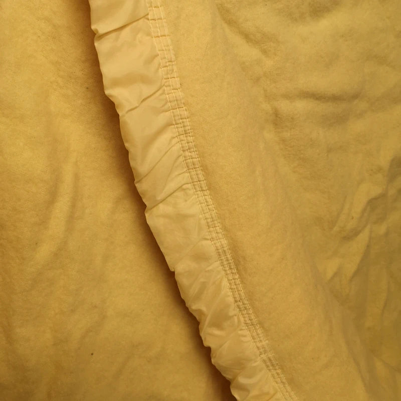 Single Soft Warm Yellow Wool Blanket Bedspread