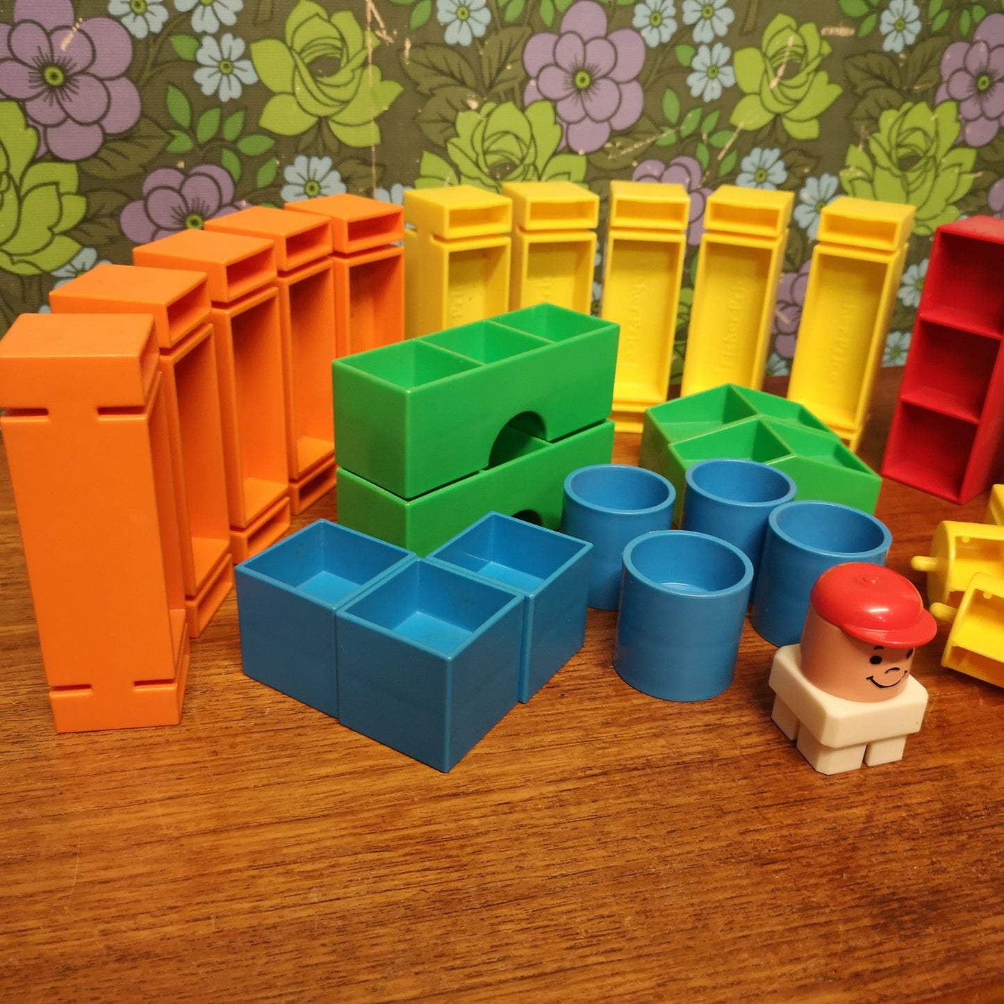 Vintage 80's Fisher Price Blocks n More Building Blocks Set