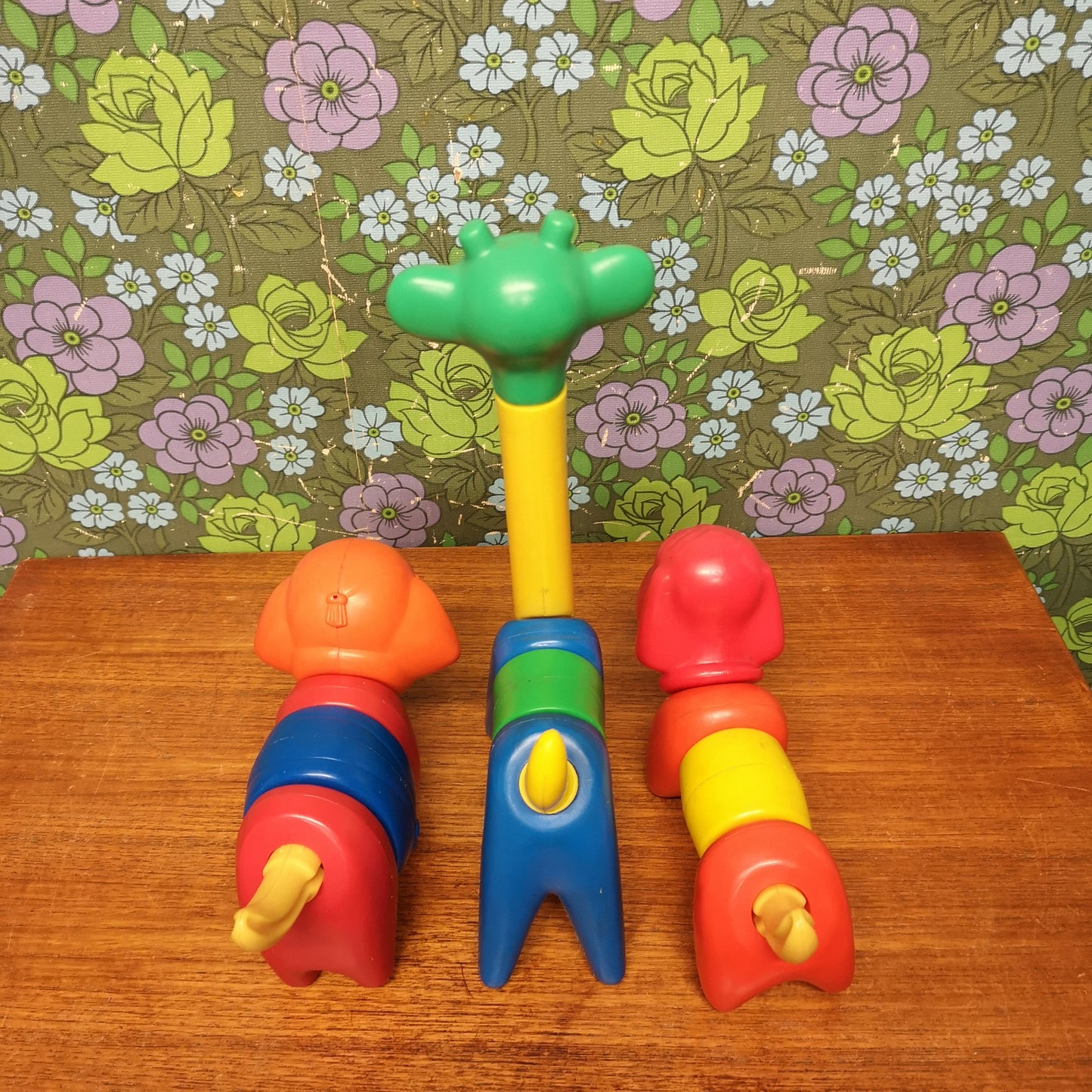 Tupperware Toy Animals Elephant Giraffe Dog Zoo it Yourself