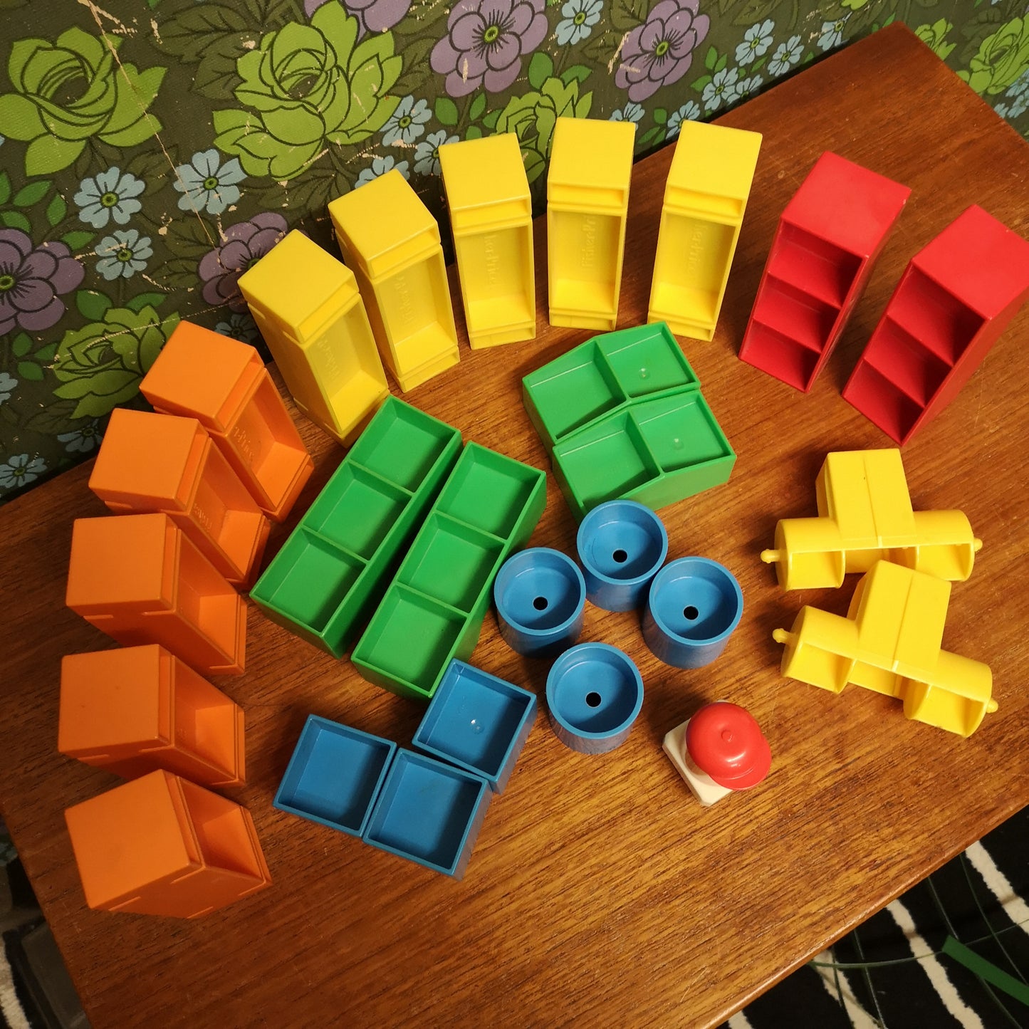 Vintage 80's Fisher Price Blocks n More Building Blocks Set