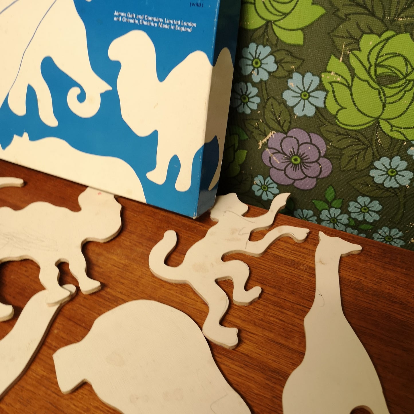 Vintage Galt Toys Zoo Jungle Animal Drawing Templates Stencils