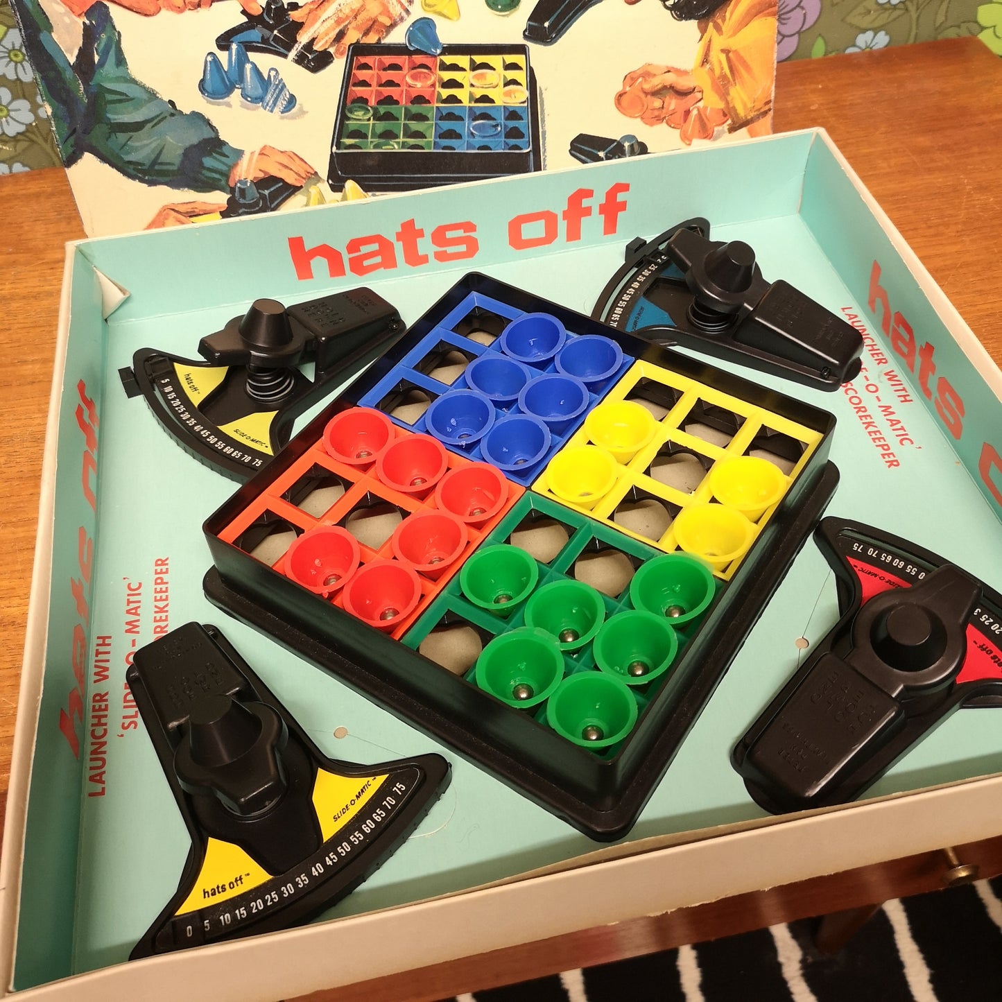 Vintage Hats Off Board Game Family Game 60's 70's