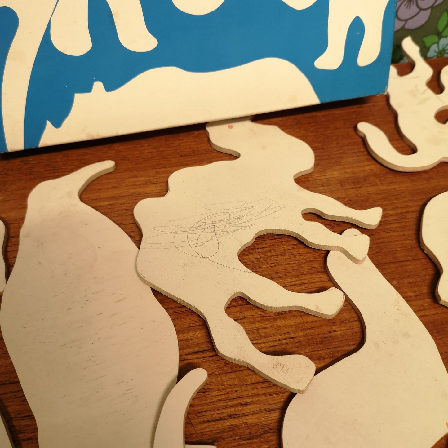 Vintage Galt Toys Zoo Jungle Animal Drawing Templates Stencils