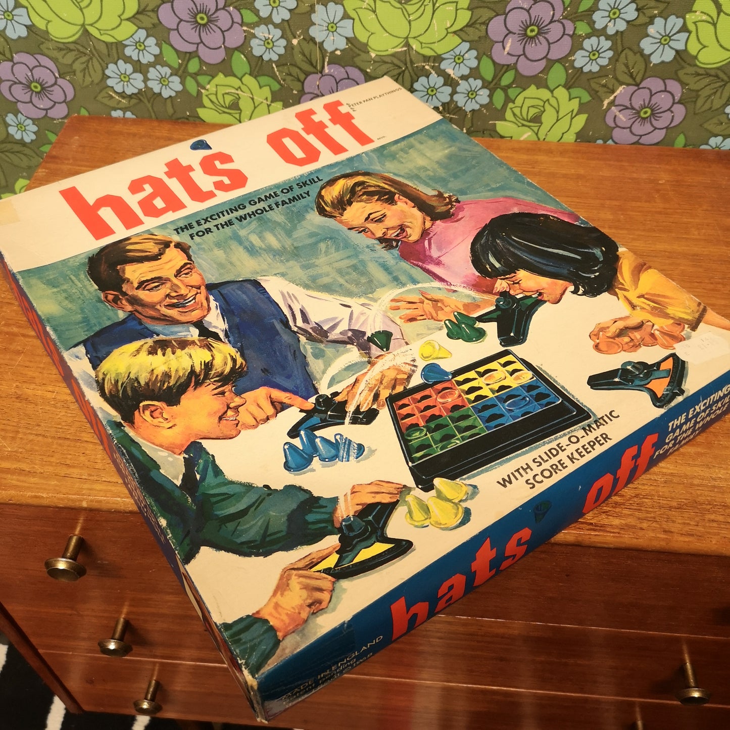 Vintage Hats Off Board Game Family Game 60's 70's