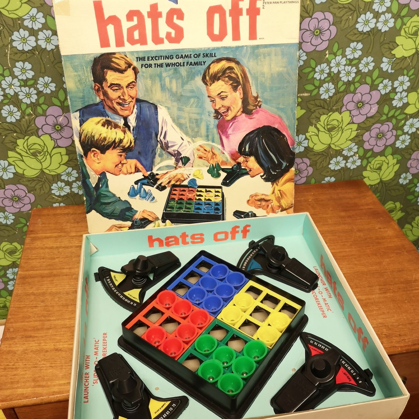 Vintage Hats Off Board Game Family Game 60's 70's