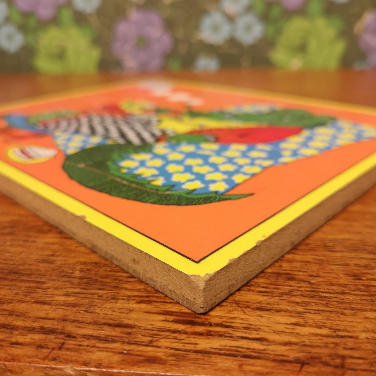 Vintage Galt Crocodile Wooden Jigsaw Puzzle