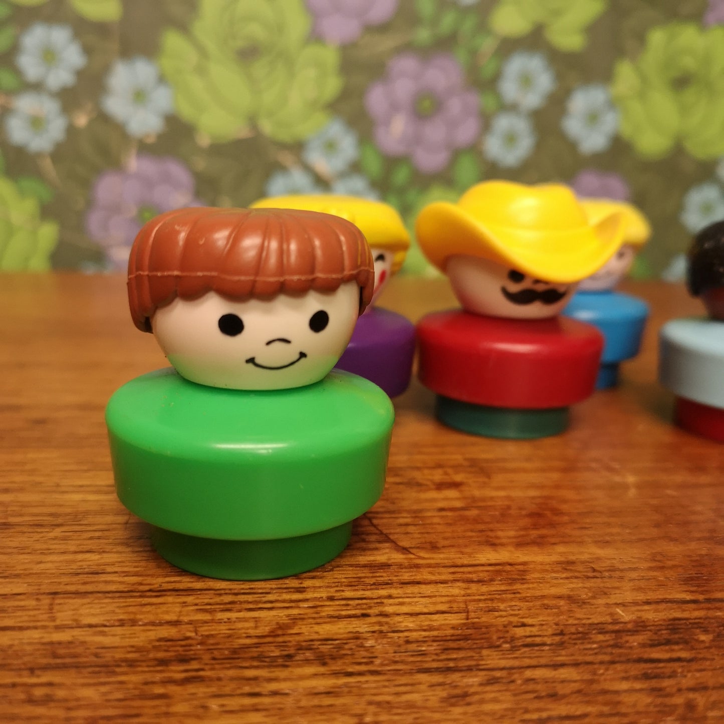 Set 6 Vintage 90's Chunky Little People Fisherprice Toys