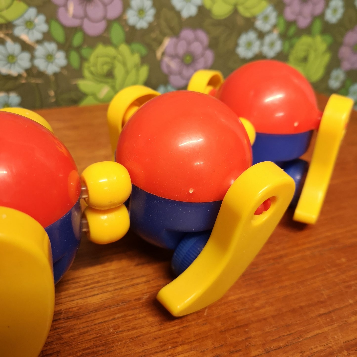 Vintage 80's 90's Kiddicraft Pull Along Caterpillar Toy