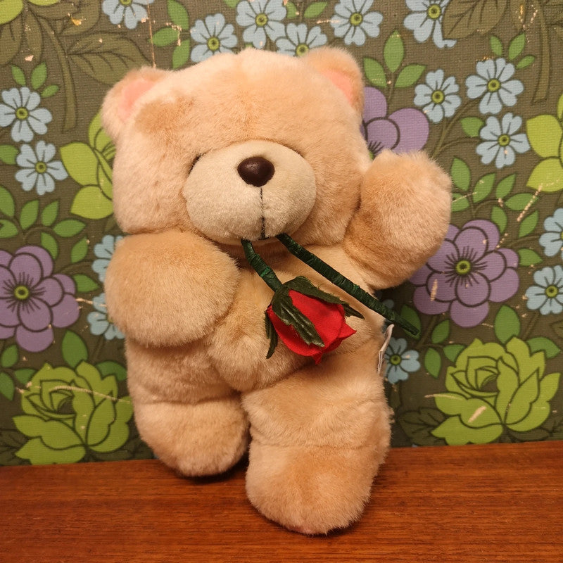 Vintage Forever Friends Teddy bear with Rose Romantic