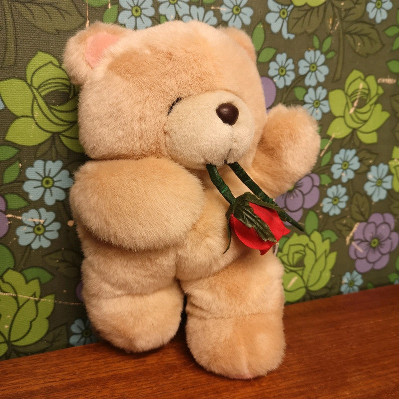 Vintage Forever Friends Teddy bear with Rose Romantic