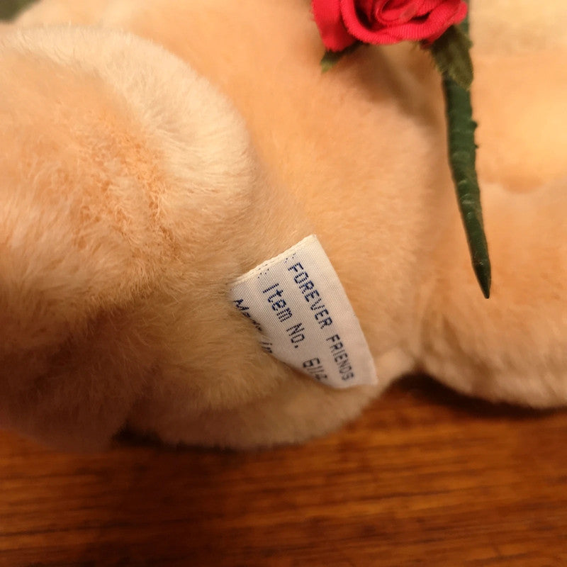 Vintage Forever Friends Teddy bear with Rose Romantic