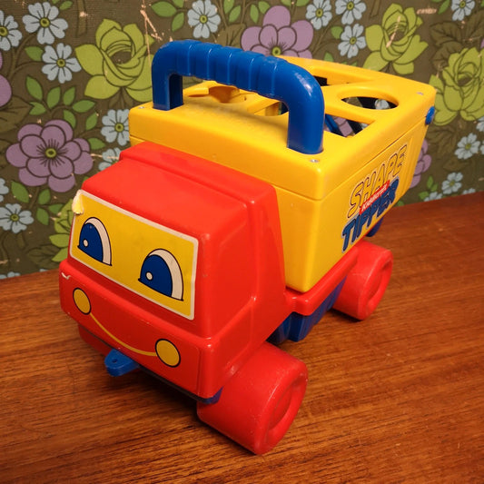 Vintage Kiddicraft Shape Sorter Tipper Truck Toy Shape Sorting