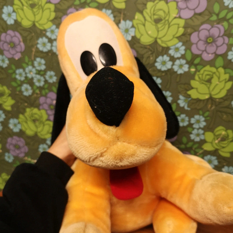 Vintage Soft Toy Plush Disney Pluto Dog Large