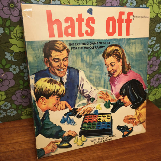 Vintage Hats Off Board Game Family Game 60's 70's