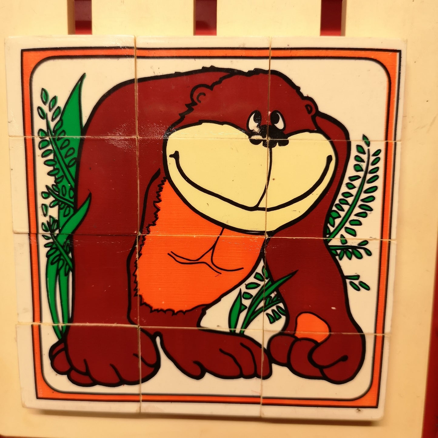 Vintage Berwick Puzzle Slider Game Monkey