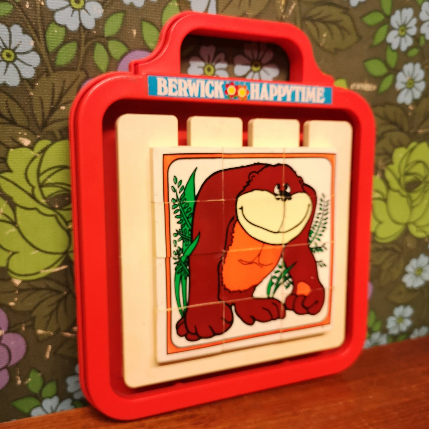 Vintage Berwick Puzzle Slider Game Monkey